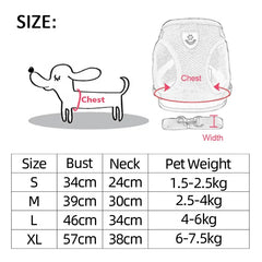 Adjustable Pet Mesh Harness