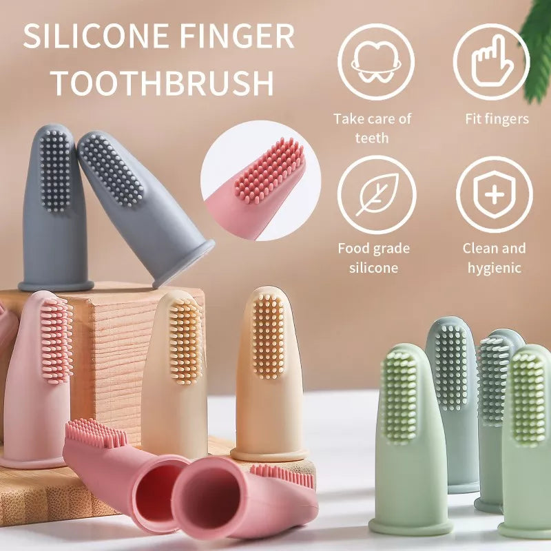 Pet Silicone Finger Cots Toothbrush