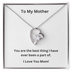 Golden Heart Mothers Day Necklace