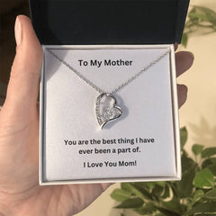 Golden Heart Mothers Day Necklace