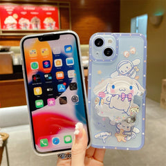 Cinnamoroll Sanrio With Quicksand Stand Phone Case